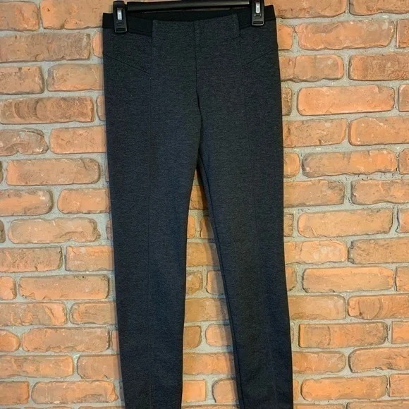 Simply Vera Vera Wang Ponte Knit Pants Womens XS Gray Pull On Career Skinny Slim - Picture 1 of 3